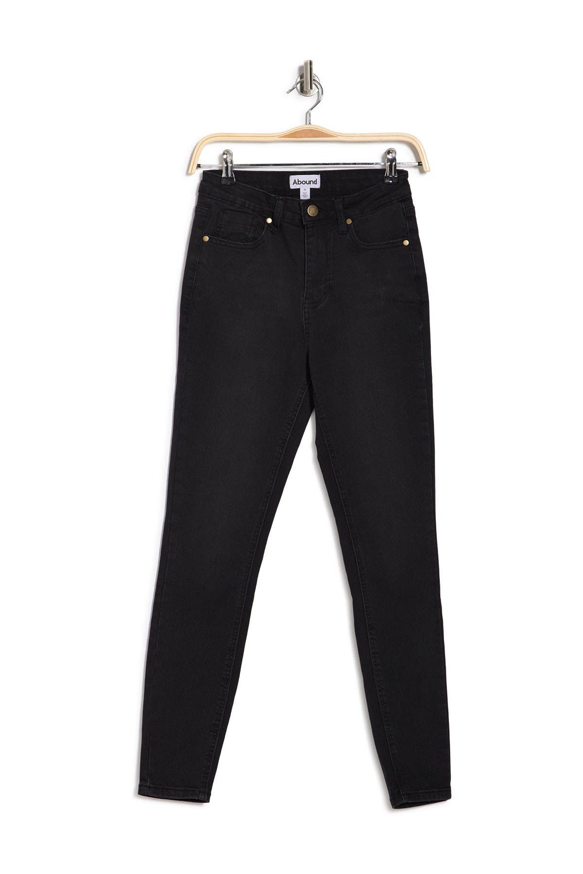 Abound High Rise Skinny Jean In Black Washed