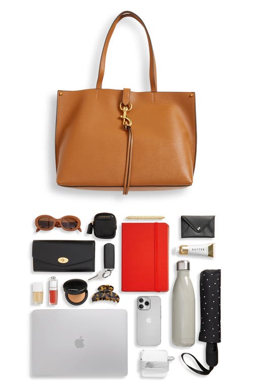 Shop Rebecca Minkoff Megan Leather Tote In Caramello/caramello