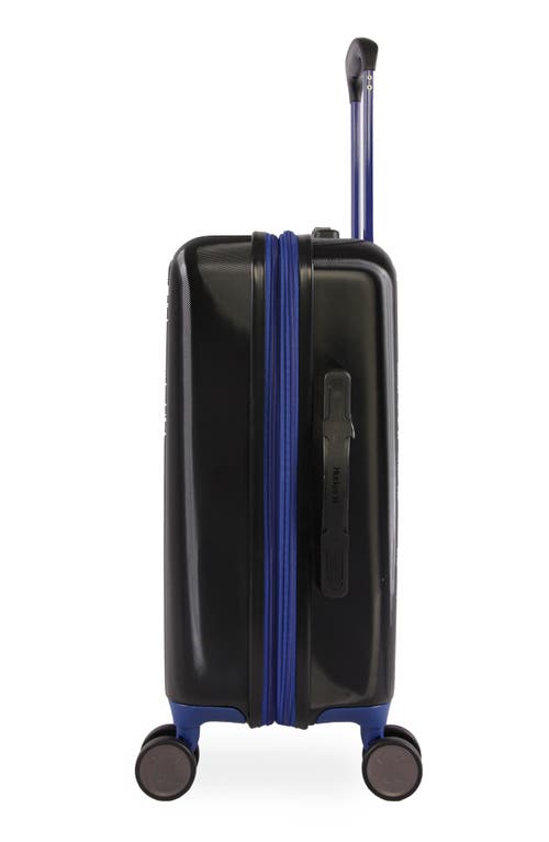 Hurley Suki 21" Hardshell Spinner Suitcase In Black/blue