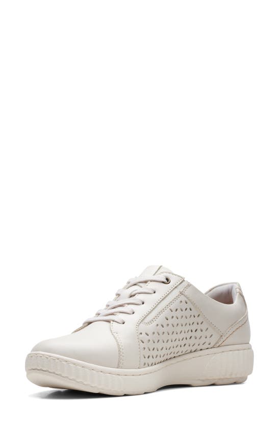 Shop Clarks ® Caroline Ella Sneaker In White Leather