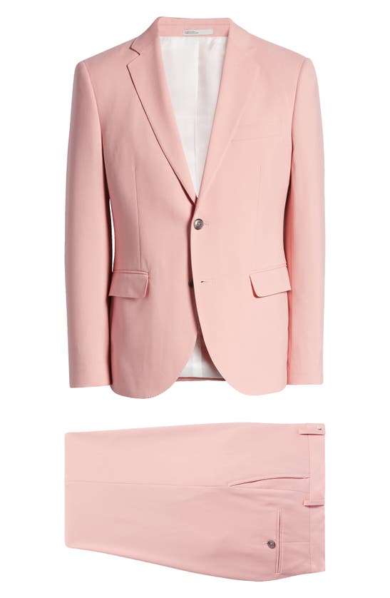 Nordstrom Rack Extra Trim Fit Suit In Pink Peony