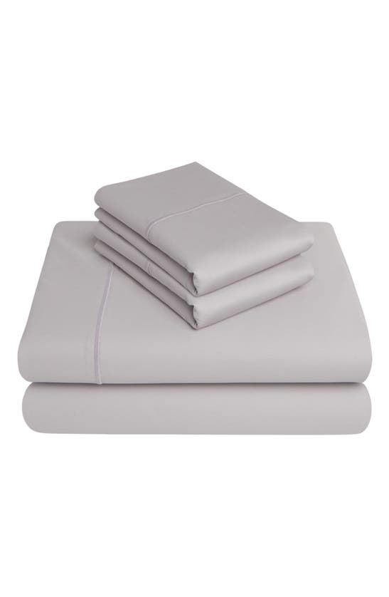 Bedhog 4-piece 1000 Thread Count Pima Cotton Sheet Set In Silver