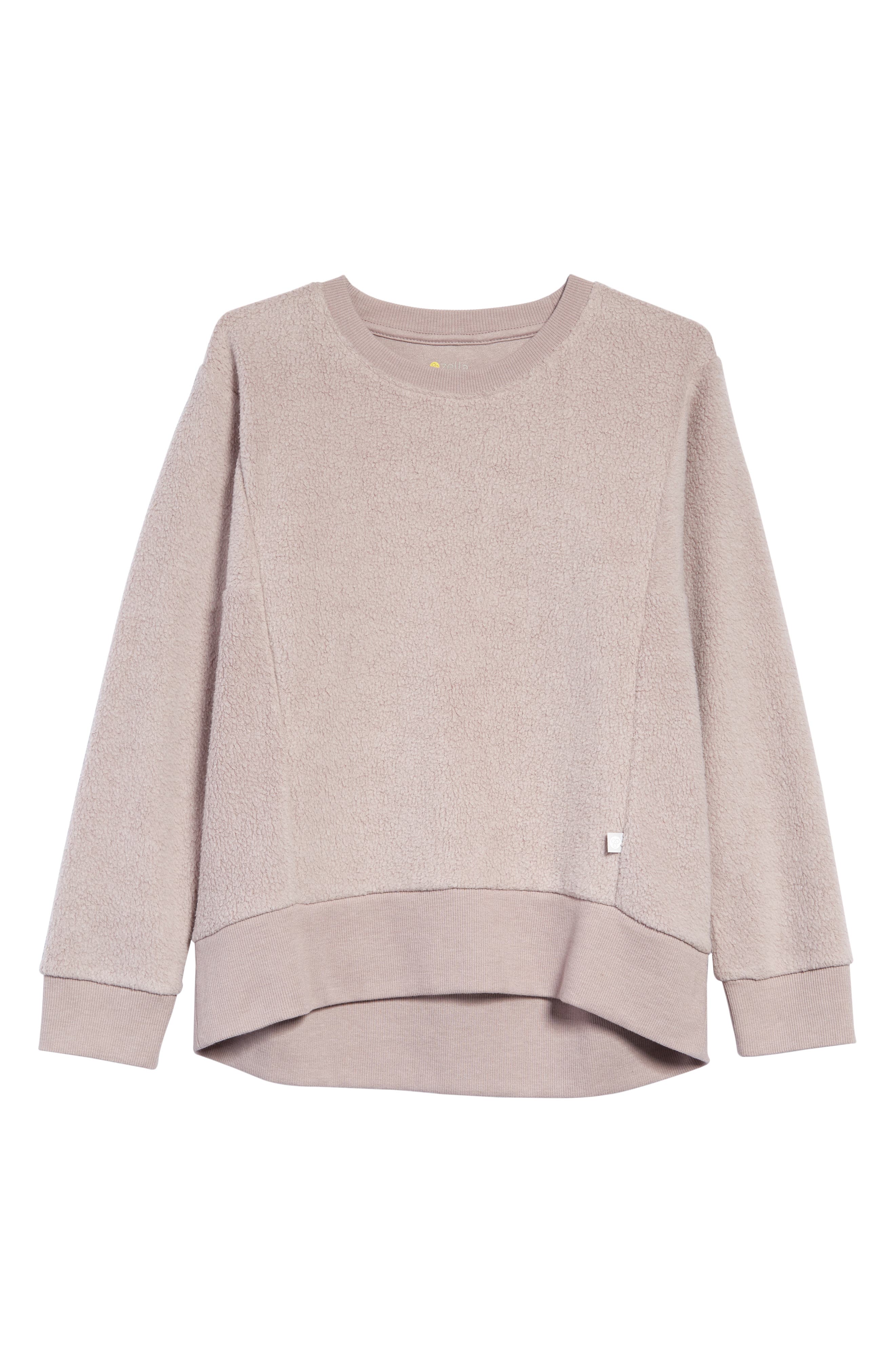 zella harmony fleece crewneck pullover