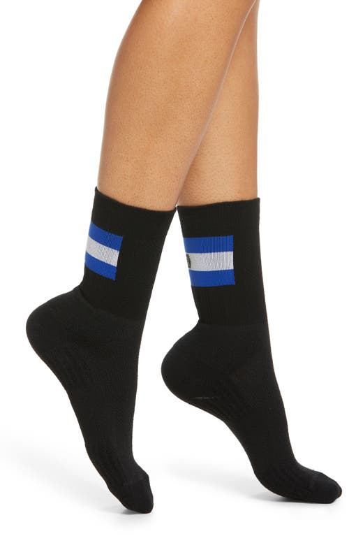 Shop On Tennis Crew Socks In Black/indigo