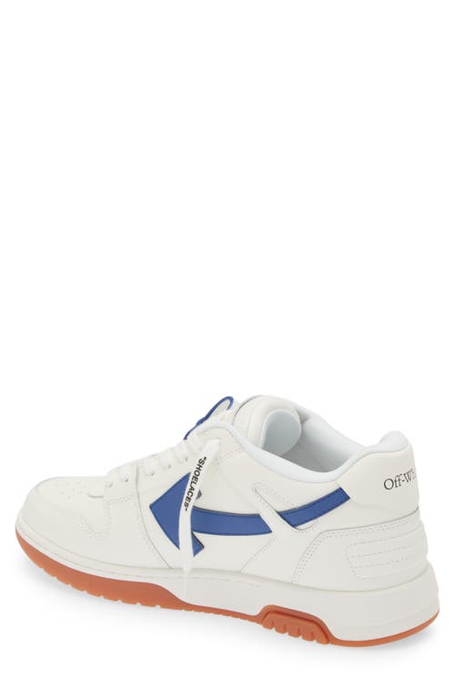 Off-white Leather Out Of Office Mid-top Sneakers In White - Blue