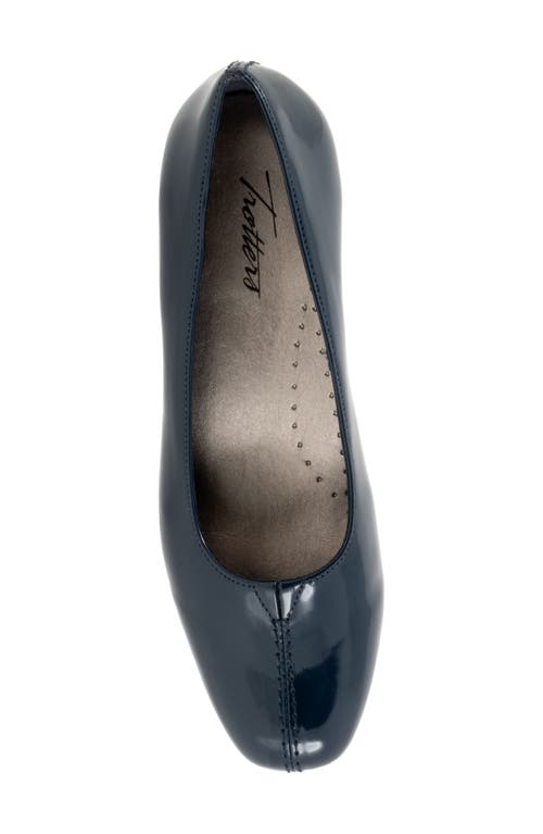 Shop Trotters Doris Pump In Navy Patent