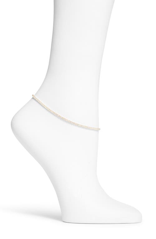 SHYMI Cubic Zirconia Tennis Anklet in Gold/White at Nordstrom