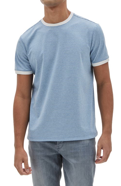 Reznik Stripe Ringer T-Shirt in Blue