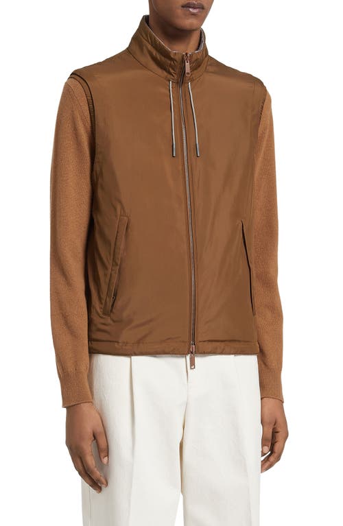 ZEGNA Zephyr Reversible Vest Vicuna at Nordstrom