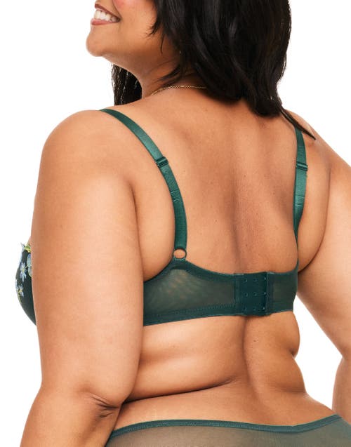 Shop Adore Me Daphne Contour Balconette Bra In Floral Green