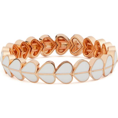 Kate Spade New York Heritage Spade Enamel Heart Stretch Bracelet