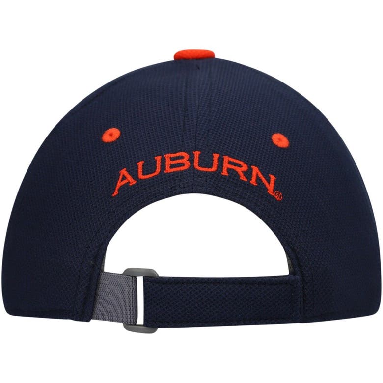 UNDER ARMOUR YOUTH UNDER ARMOUR NAVY AUBURN TIGERS BLITZING ACCENT PERFORMANCE ADJUSTABLE HAT 
