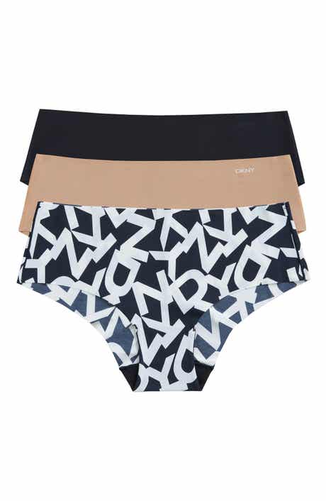DKNY Women's Seamless Litewear Cut Anywhere Thong Panty - Storm, Large
