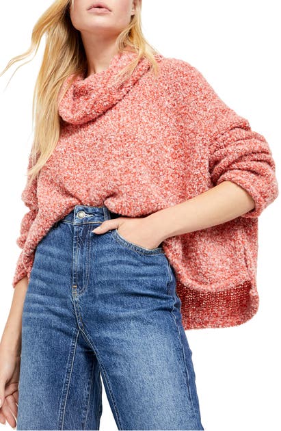 Click to view more detailed imagery on our partner's website Free People Bff Cowl Neck Sweater In Red Lotus