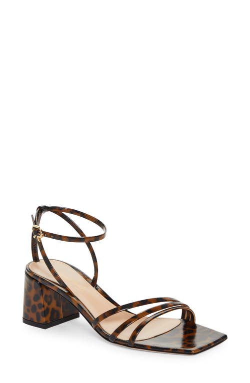 Shop Gianvito Rossi Brielle Ankle Strap Sandal In Leopard Print