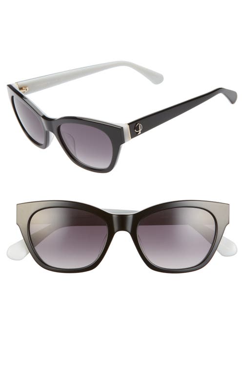 Kate Spade New York jerris 50mm cat eye sunglasses in Black at Nordstrom