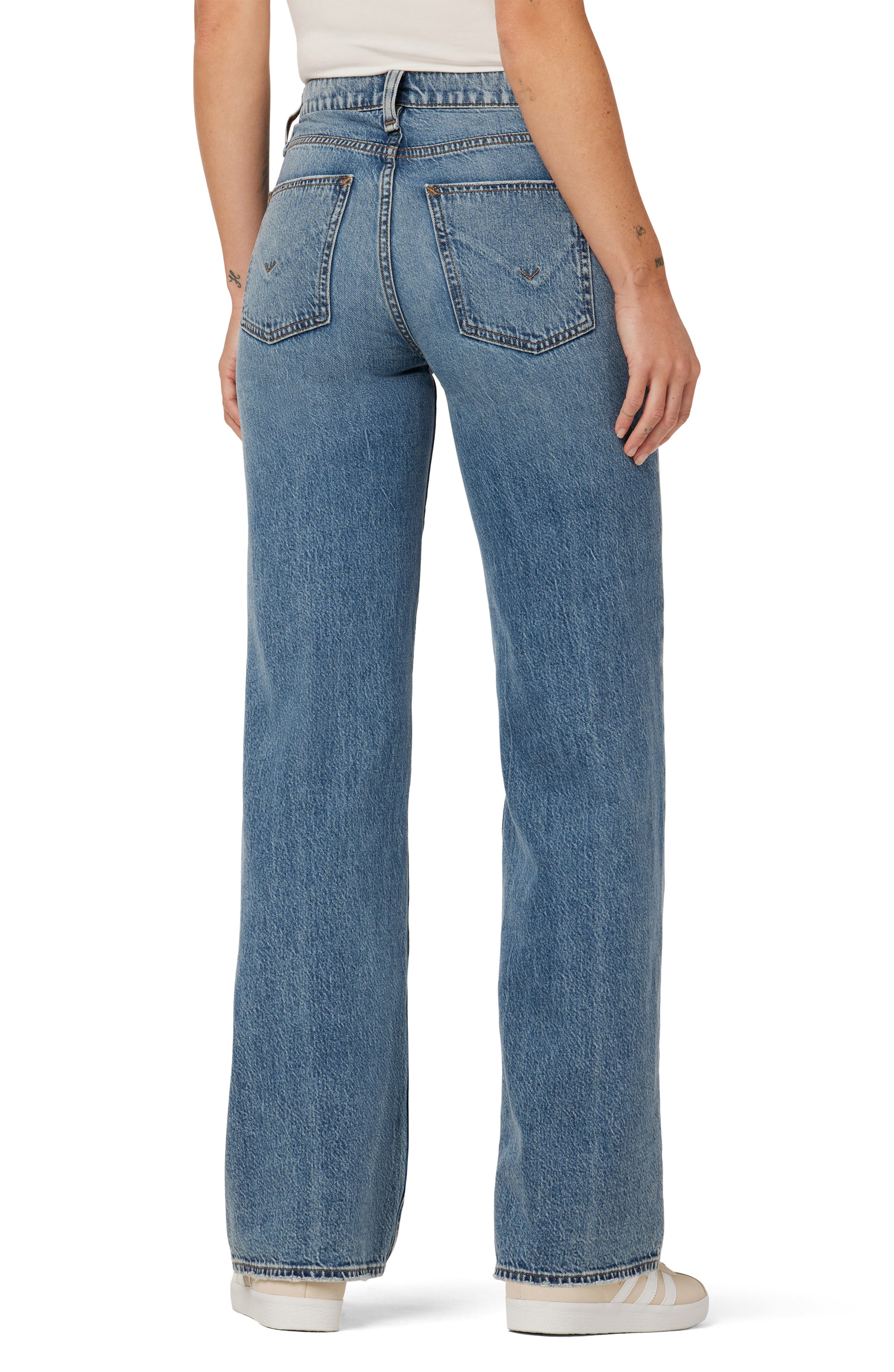 NEW Rosie High Rise Wide Leg Ankle Jean in Mogul Wash by Hudson