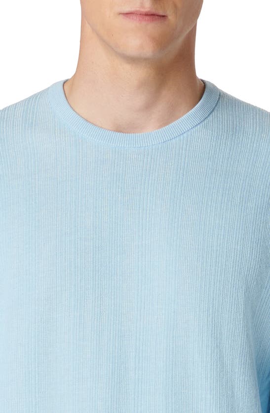 Bugatchi Cotton & Silk Crewneck Sweater In Sky