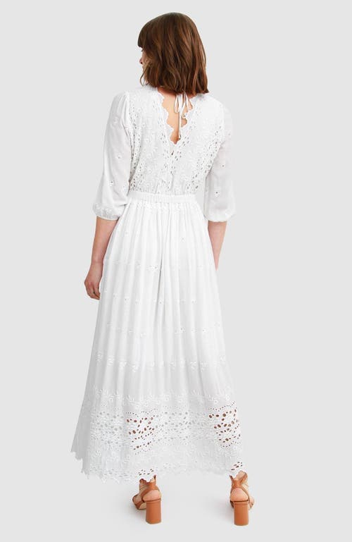Belle & Bloom All Eyes On Me Midi Dress - White