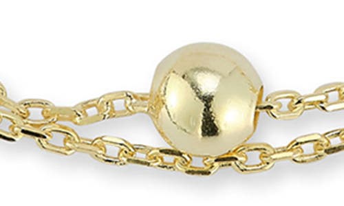 Glaze Jewelry Beaded Double Chain Bracelet In Gold