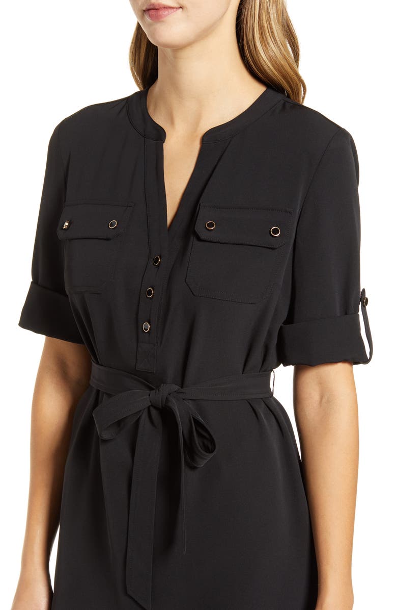 Anne Klein Belted Shirtdress, Alternate, color, 