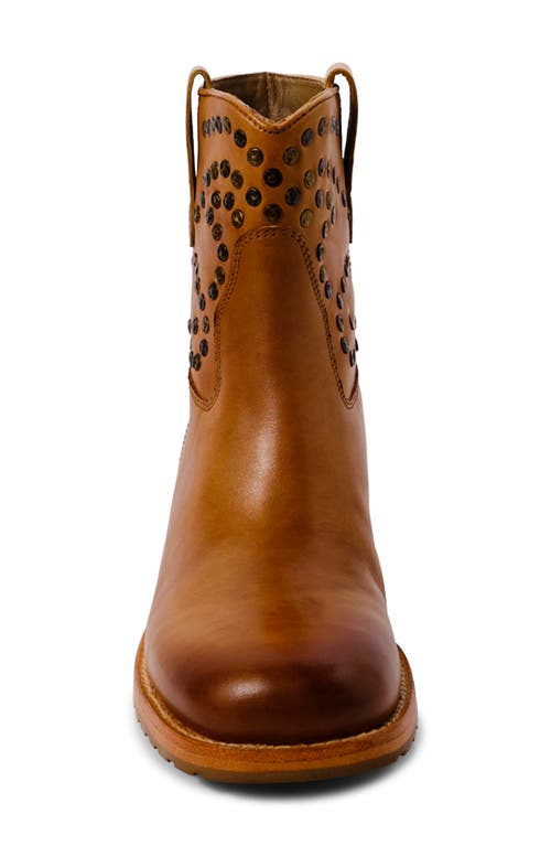 Free People Harmony Studded Bootie In Biscuit Leather