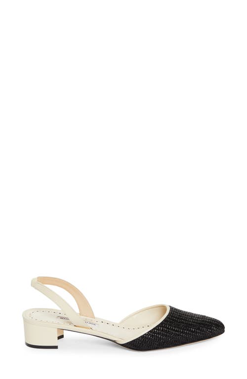 Shop Manolo Blahnik Raffro Slingback Pump In Black