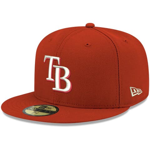 Men's New Era Natural Tampa Bay Rays Beach Front 59FIFTY Fitted Hat