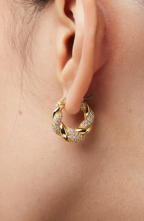 Shop Ana Luisa Twisted Hoop Earrings In Gold