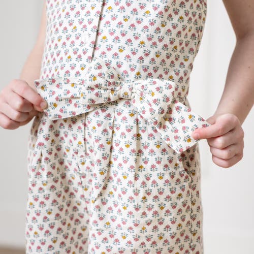 Shop Hope & Henry Girls' Halter Button Front Linen Romper, Kids In Provence Mini Floral