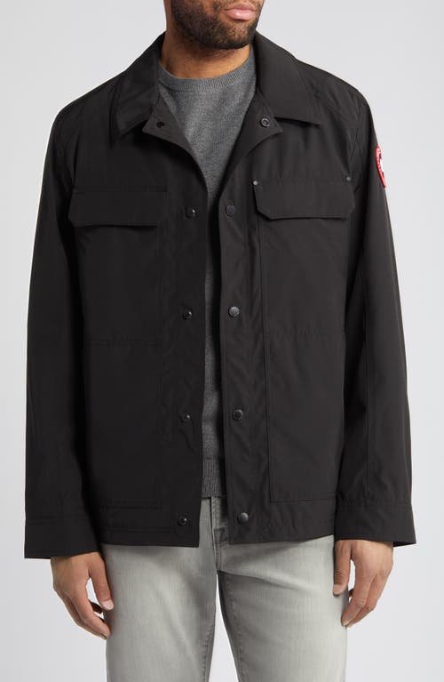 Canada Goose Burnaby Water Repellent Chore Coat Black at Nordstrom,