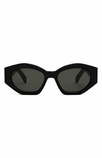 CELINE Triomphe 52mm Oval Sunglasses | Nordstrom