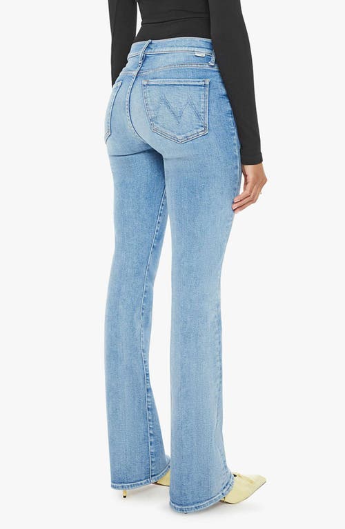 Shop Mother The Outsider Sneak Mid Rise Bootcut Jeans In Full Moon