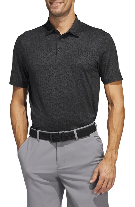 Adidas Golf Allover Print Golf In Black
