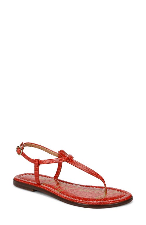 Sam Edelman Gigi Sandal Terra Orange Croc Print at Nordstrom,