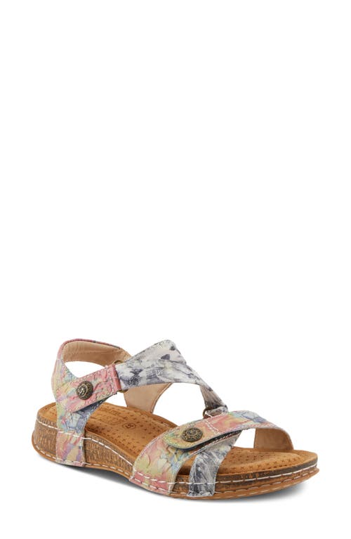 L'artiste By Spring Step Collette Strappy Sandal In Ice Multi