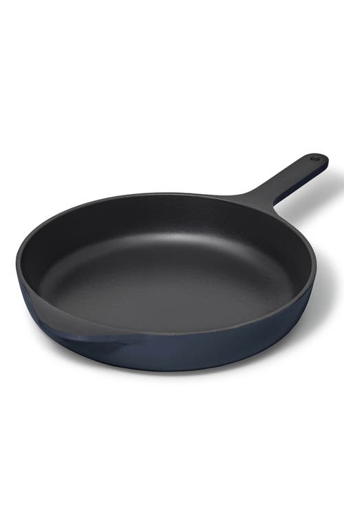 CARAWAY 10.5-Inch Enameled Cast Iron Skillet in Midnight Blue 