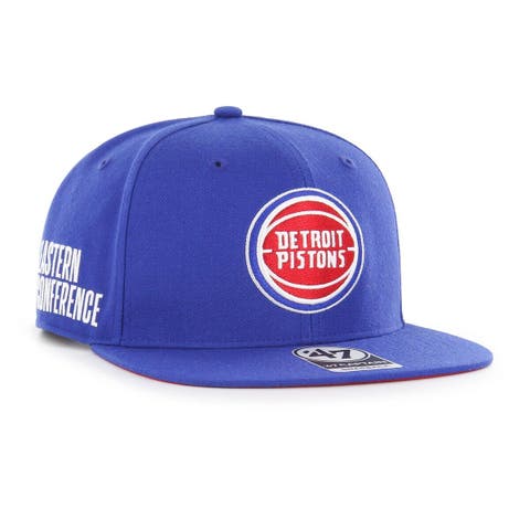 Detroit Pistons New Era Youth Jr Evergreen Knit Hat - Royal