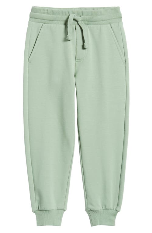 MILES THE LABEL Kids' Stretch Organic Cotton Joggers in 800 Green