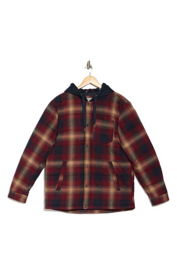 Levi's® Quilted Plaid Hooded Shacket In Root Multi
