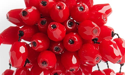 Isabel Marant Hanabi Earrings In Red/silver