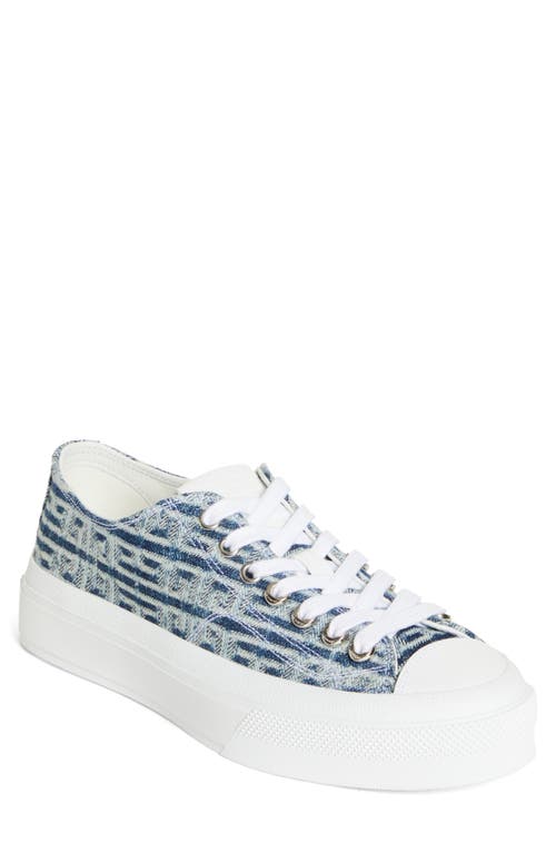 Givenchy City Jacquard Low Top Sneaker Sneaker in Light Blue