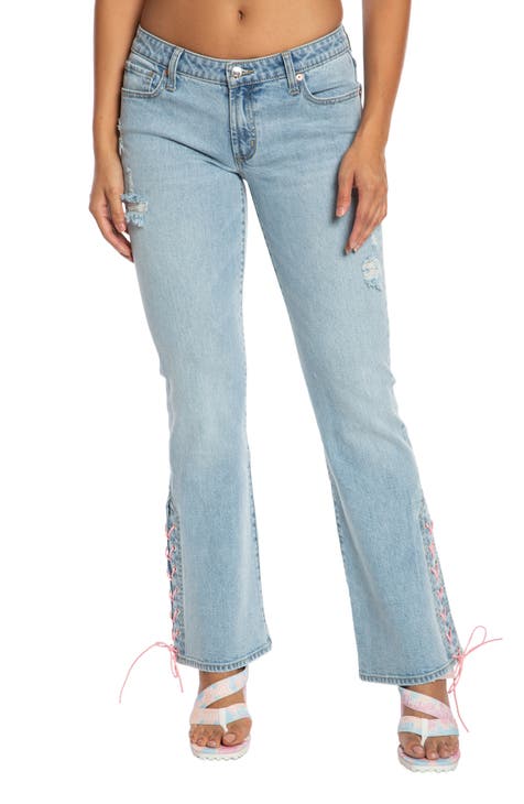 Malibu Lace-Up Jeans