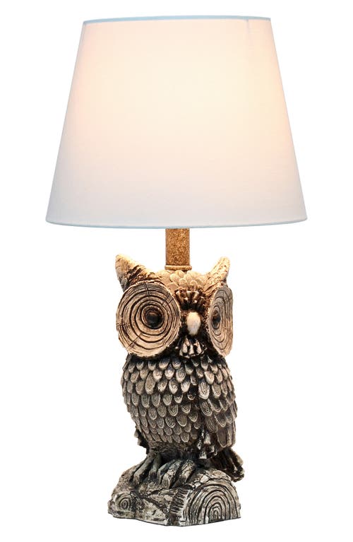Shop Lalia Home Owl Table Lamp In Brown/white