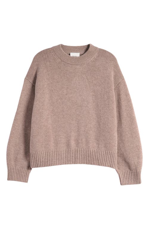 Reformation Cove Cashmere Oversized Crew In Toast