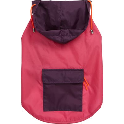 Ware Of The Dog Hooded Dog Raincoat, Pink