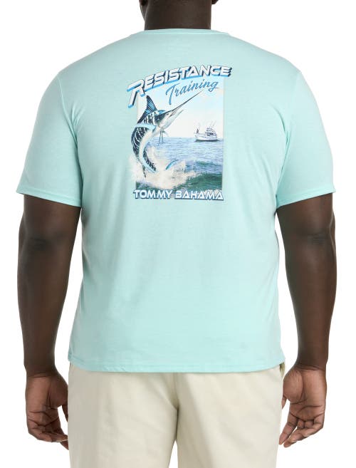 Tommy Bahama Collecting Sand Dollars Pocket Graphic T-shirt In Blue Swell