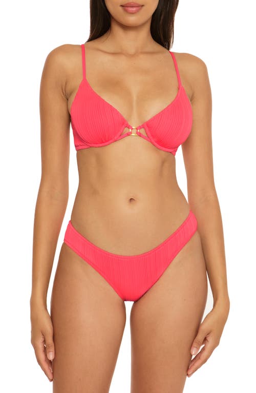 Becca Moon Ridge Underwire Bikini Top in Grapefruit