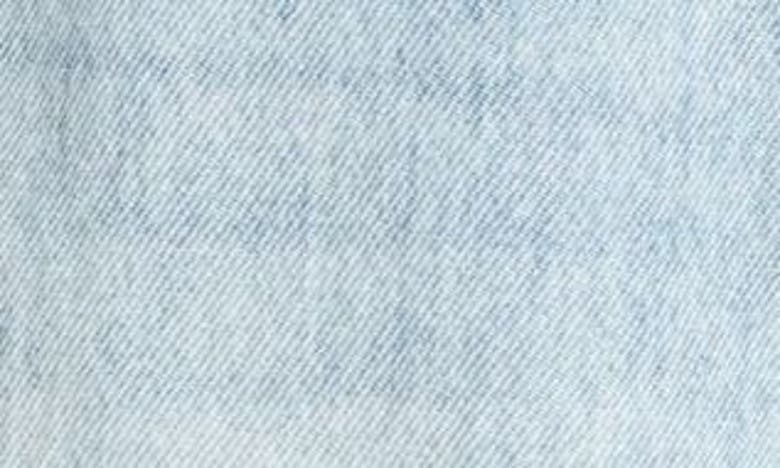 Hidden Jeans Raw Hem Denim Bermuda Shorts In Light Wash