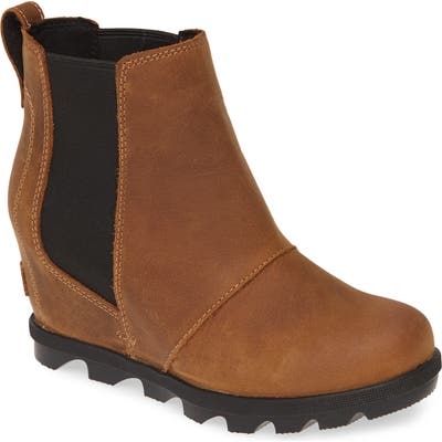 Sorel Joan Of Arctic Ii Waterproof Wedge Bootie, Brown